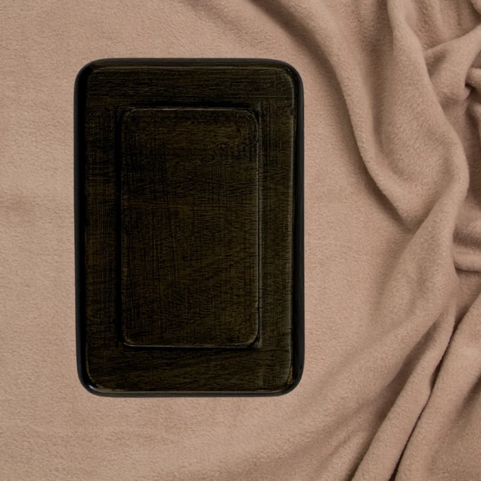 Mahogany Wood Rectangle Organizer Tray - Image 4
