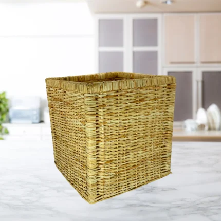Natural Cane Storage Basket for Laundry
