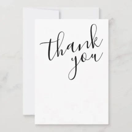Elegant Thank You Card – Express Your Gratitude with Style!