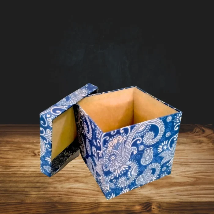 Blue & Brown Paisley Gift Box - Image 4