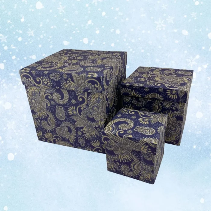 Blue & Brown Paisley Gift Box - Image 5
