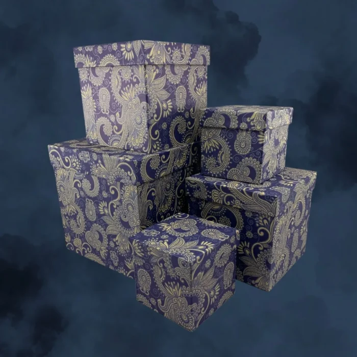 Blue & Brown Paisley Gift Box - Image 6