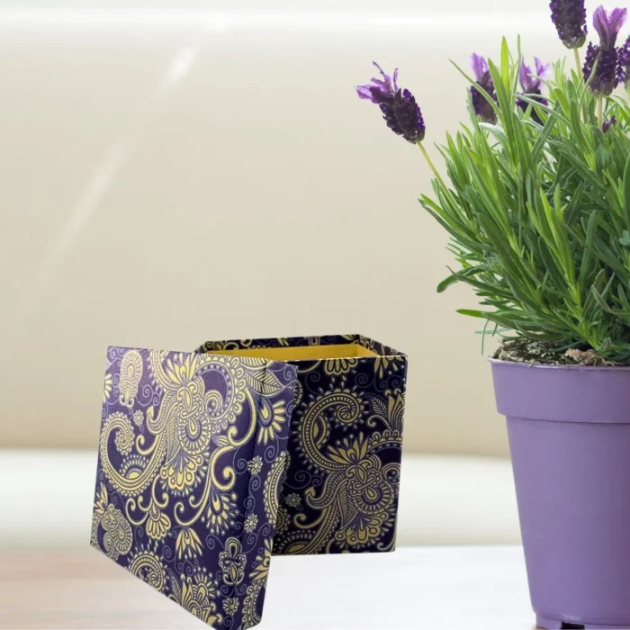 Blue & Brown Paisley Gift Box - Image 2