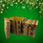 Christmas Red & Green Craft Gift Box - Image 2