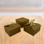 Elegant Craft Paper, Cardboard Boxes with Gold Ribbon – Perfect for Special Occasions - Image 5