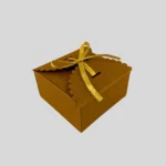 Elegant Craft Paper, Cardboard Boxes with Gold Ribbon – Perfect for Special Occasions