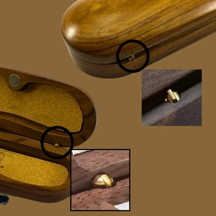 Teak Wood Eyeglass Case - Image 4