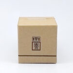 3-ply corrugated brown shipping box with print - Image 3