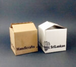 3-ply corrugated brown shipping box with print - Image 5