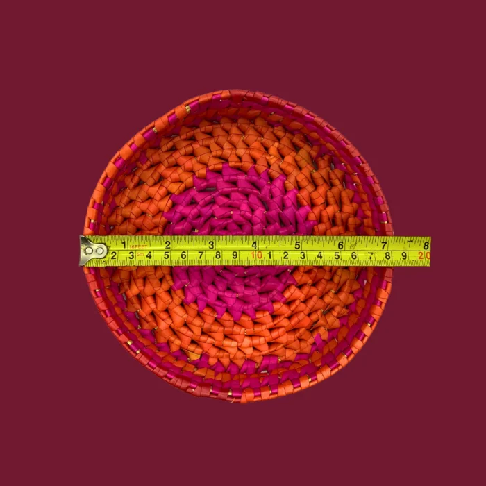 Medium Red Palmyra Tray – 9x2 inch - Image 3