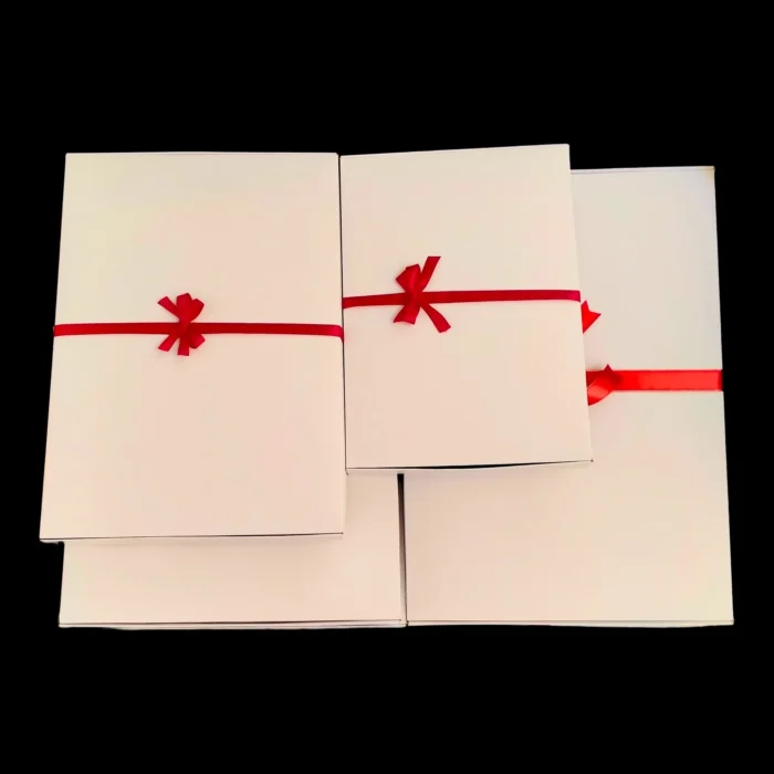 White Photo Frame Box With Red Ribbon - Image 3