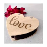 Heart-Shaped Box with "Love" Engraving - Image 2
