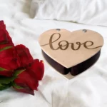 Heart-Shaped Box with "Love" Engraving - Image 3