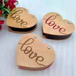 Heart-Shaped Box with "Love" Engraving - Image 6