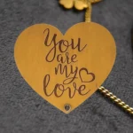 Heart-Shaped Jewelry Box with "You Are My Love" Engraving - Image 7