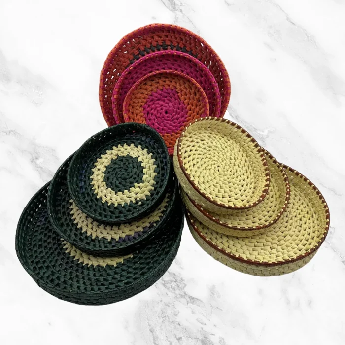 Woven Palmyra Trays – (SMALL - 7 Inch) - Image 8