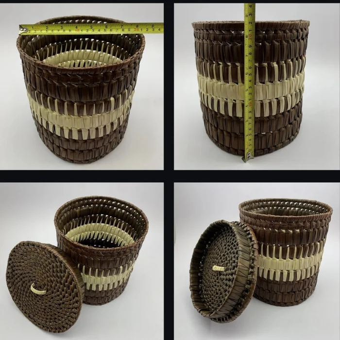 Palmyra Basket with Lid for Kitchen Storage - Image 3