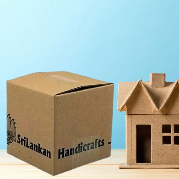 3-ply corrugated brown shipping box with print - Image 2