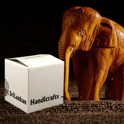 White shipping Box with print - Sri Lankan Handcrafts