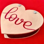 Exquisite Winged Wooden Heart Box for Couple Rings - Image 9