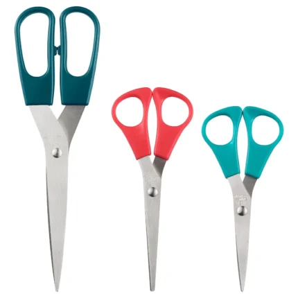 TROJKA scissors, set of 3, multi colour