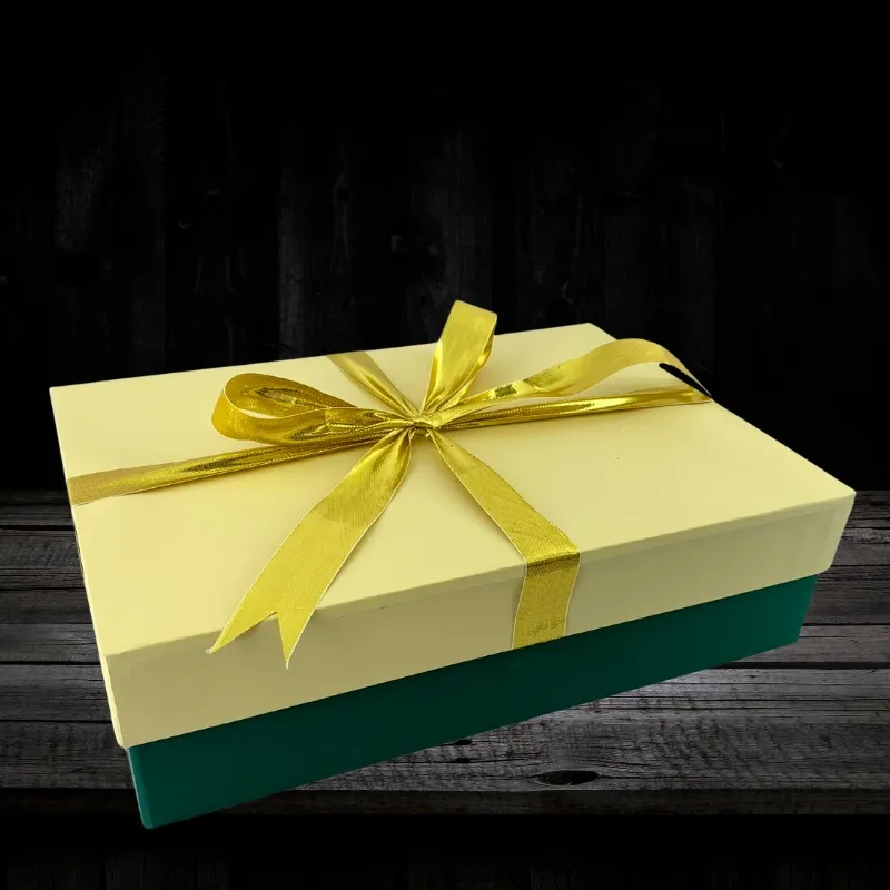 Luxury Green and Cream Colour Gift Box