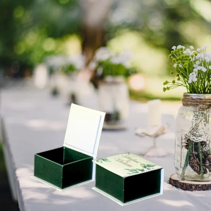 Wedding Cake Box With Custom Print (2.5″×2.5″×1.5″) - Image 6