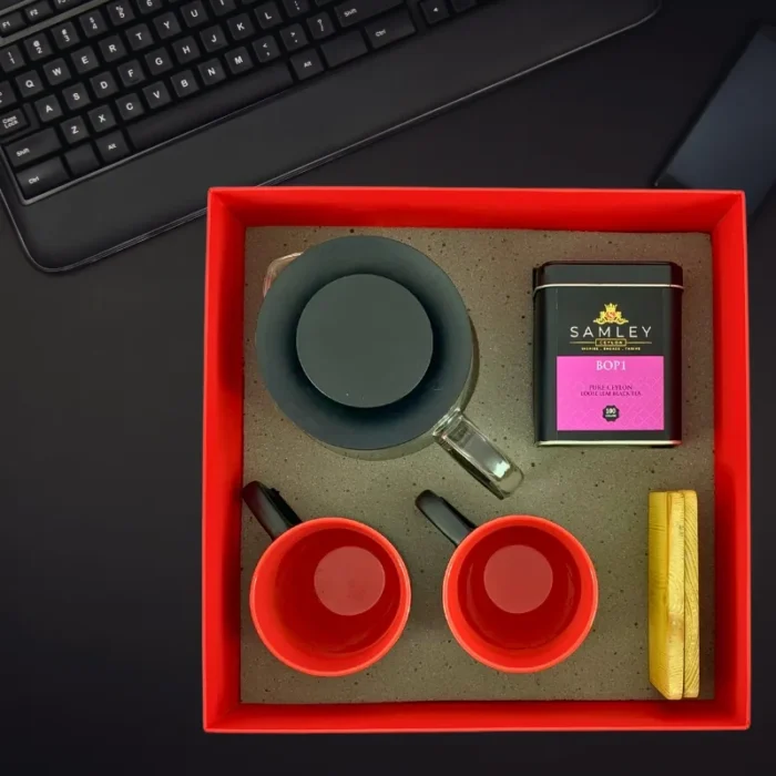 Red Gift Box and Sticker Print on Lid - 12x12x5 Inch - Image 5