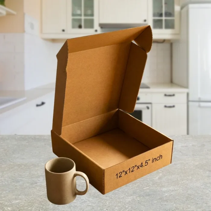 12 x 12 x 4.5 inch 3ply Brown Corrugated Box