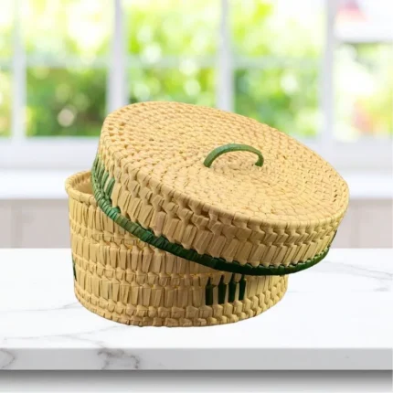 Palmyra Basket - Green Colour
