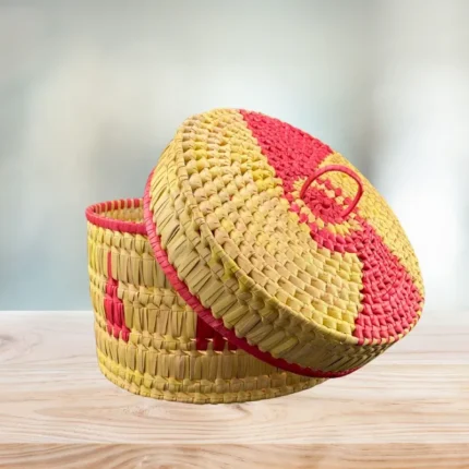 Palmyra Basket - Red Colour