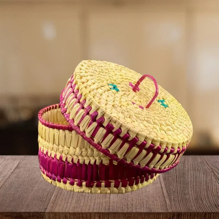 Palmyra Basket -Pink Colour