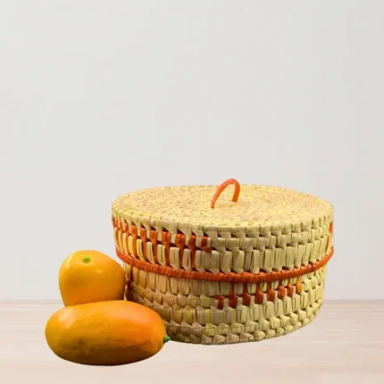 Palmyra Basket - Orange Colour