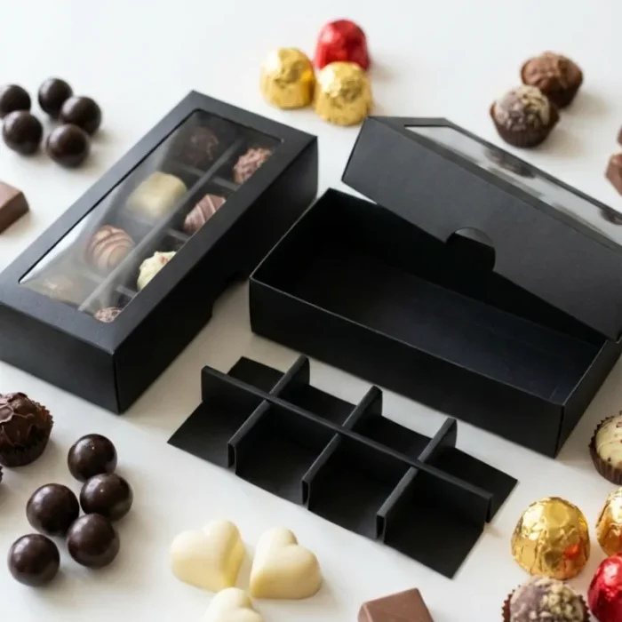 Black Chocolate Box - 8 peices - Image 3