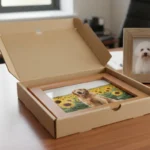Corrugated Box For Photo Frame -18x14.6x1.5 inch (Frame Size 12x15 inch)