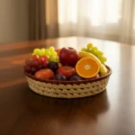 Small Yellow Palmyra Tray - 7 inch