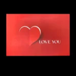 "Love You" Red Gift Box 9X6X3 Inch - Image 2
