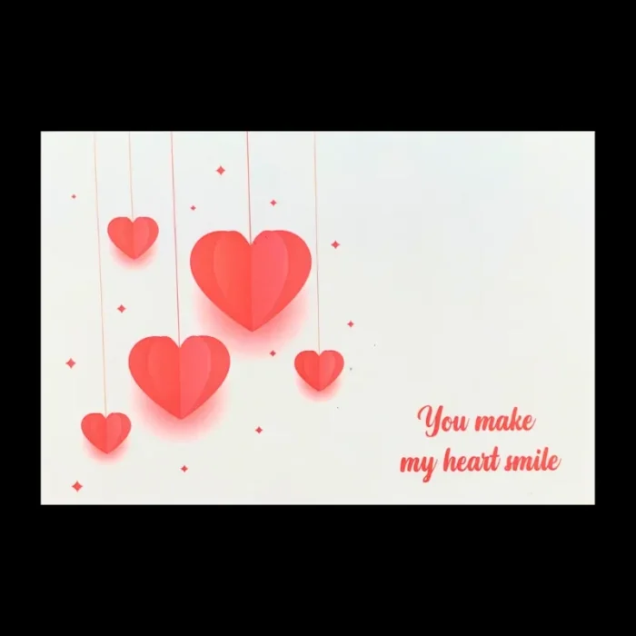 Gift box - You make my heart smile - 9X6X3 Inch - Image 2