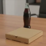 Unprinted Corrugated Pizza Box - 10X10X1.5 inch