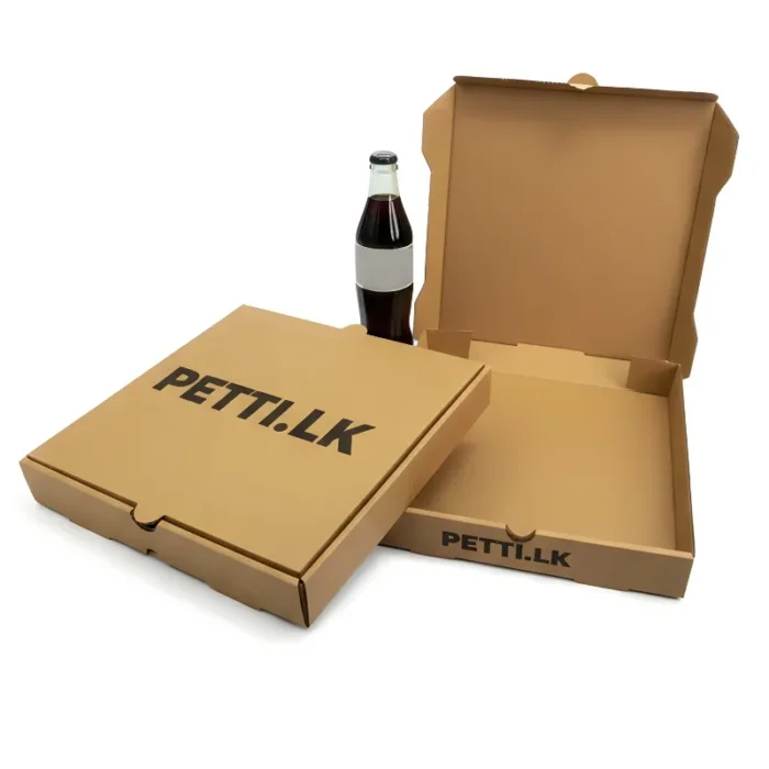 pizza box (2) Unprinted Corrugated Pizza Box - 11X11X1.5 inch - Image 1