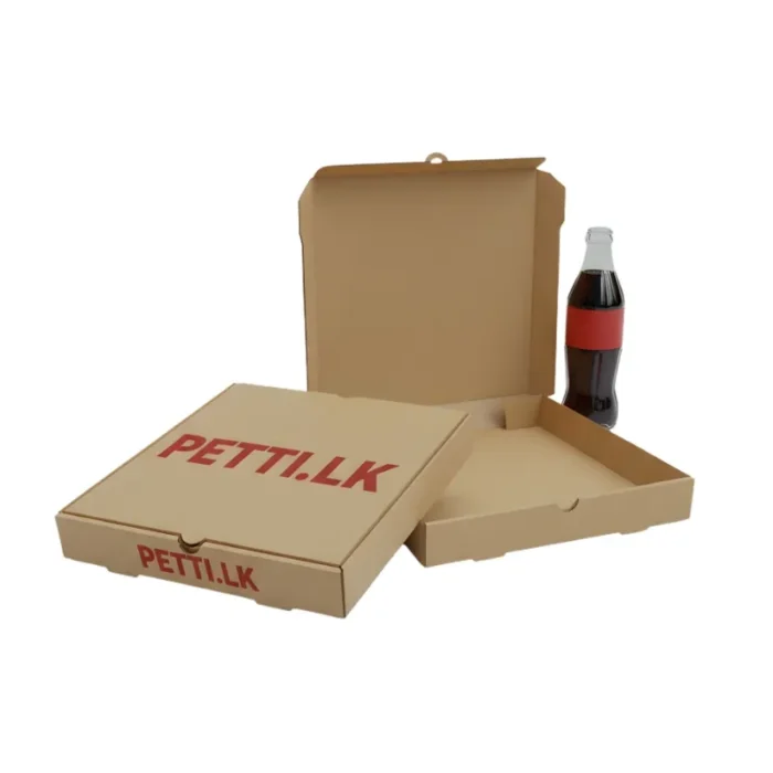 Unprinted Corrugated Pizza Box -14X14X1.5 inch - Image 1