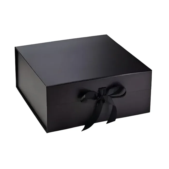 Black Folding Gift Box - 13x10x4.5 Inch - Image 5