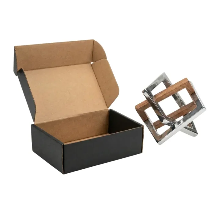 Black color corrugated Box - 6.5 X 4.5 X 2.5 inch Premium Matte Black Corrugated Mailer Box - 6.5x4.5x 2.5 inch - Image 1