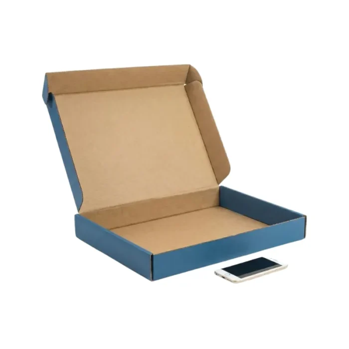 Blue Slim Corrugated Mailer Box - 21.25x15.25x1.75 - Image 1