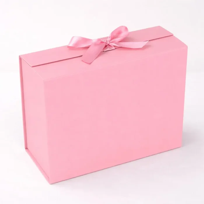 Pink Folding Gift Box - 11x8x3.5 Inch - Image 2