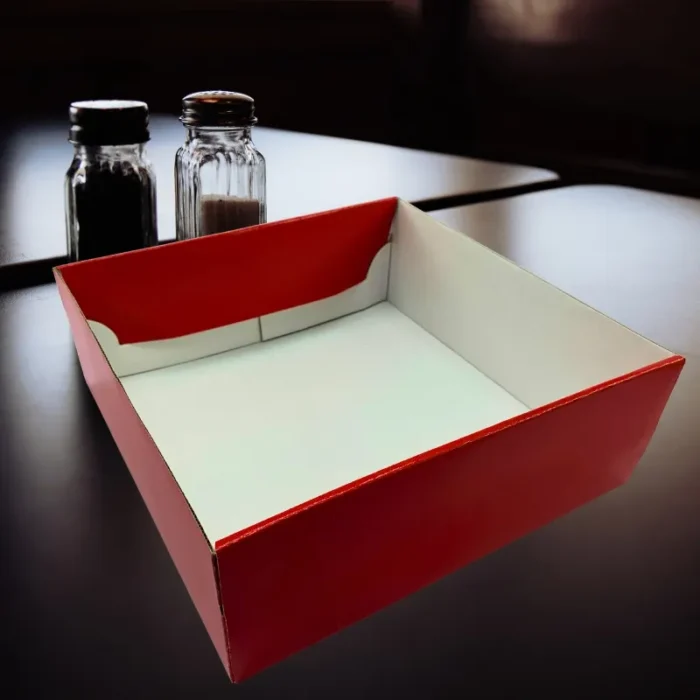 Pink corrugated gift box - 10x10x3.5 Inch - Image 3