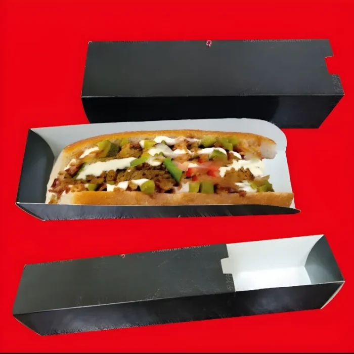Hot dog box - food grade craft board  6x3x2 inch - Image 3