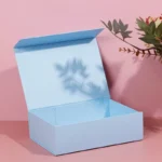 Light Blue Folding Gift Box - 11x8x3.6 Inch