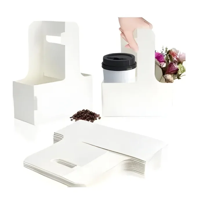 Box Board 2-Cup Holder Carrier – 250gsm - Image 2