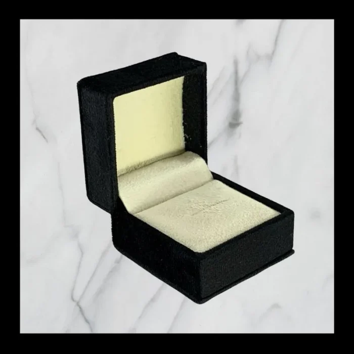 Black Velvet Ring Box